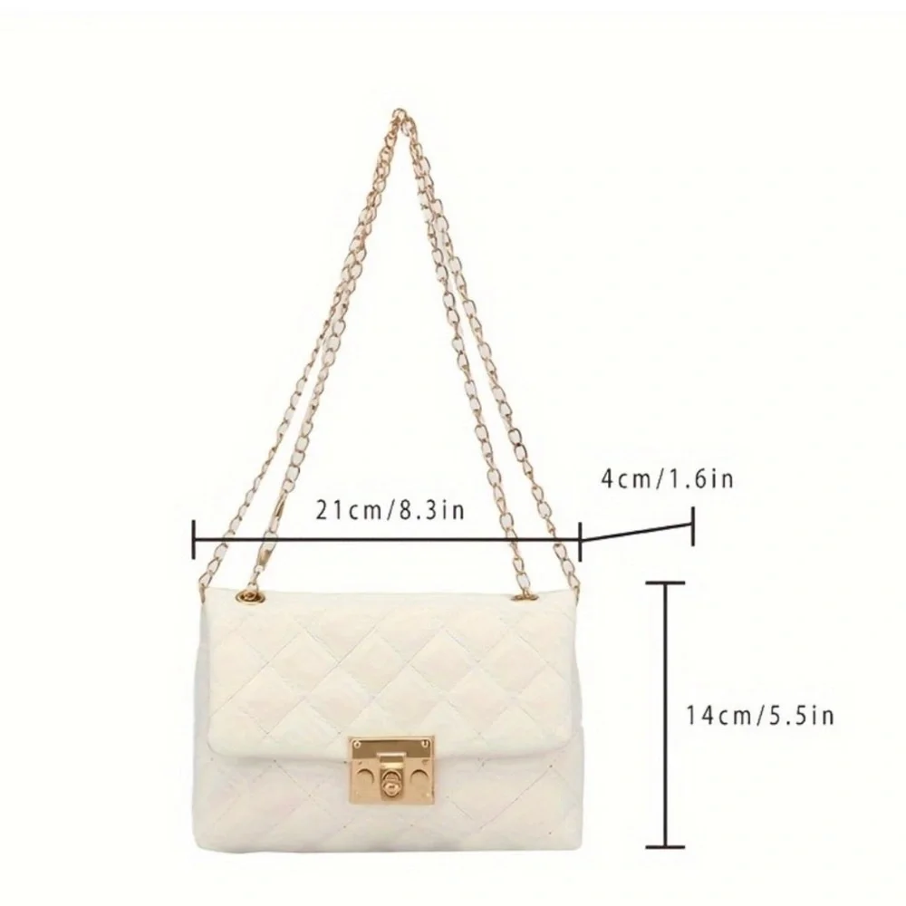 Crossbody/Shoulder Bag with Chain Strap